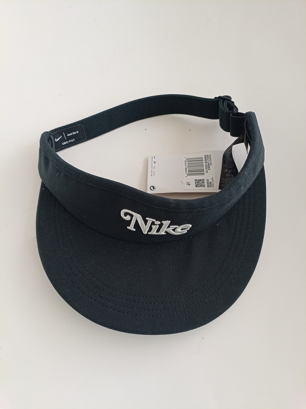 Nike Dri-FIT Victory Golf Tall Visor Black Adjustable Unisex Golf Sun Visor O/S